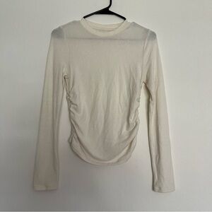 Madewell Cream Long Sleeve Tee